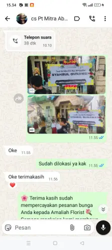 Testimonial Papan Bunga kaungcaang