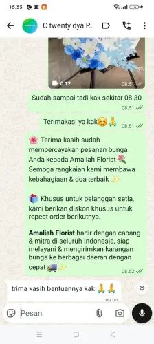 Testimonial Standing Flower kaungcaang