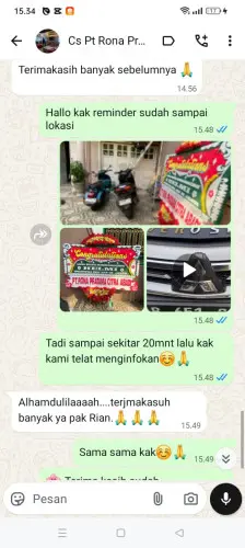 Testimonial Papan Bunga kaungcaang